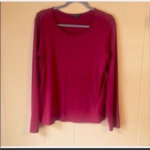 Eileen Fisher Red long sleeve T shirt